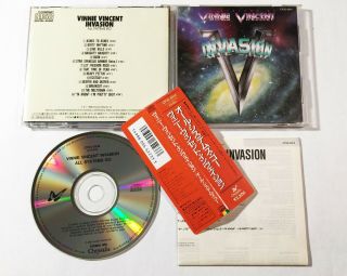 Vinnie Vincent Invasion / All Systems Go Cd Japan Toshiba Cp32 - 5614 W/obi Rare
