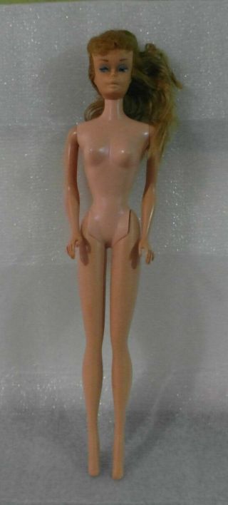 Vintage Barbie Ponytail Doll.  Nude.  Mattel.  1960s.