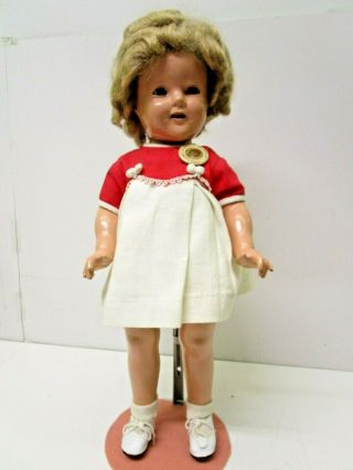 Vintage Ideal Composition Shirley Temple Doll 18 "