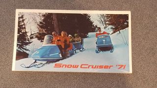 Extremely Rare Vintage 1971 Snow - Cruiser Evinrude & Johnson Snowmobile