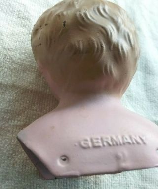 Vintage Minerva Germany Tin Metal Doll Head Antique 3