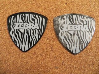 2 Rare Zebra Randy Jackson Signature Guitar Picks Tell Me What You Want Rare