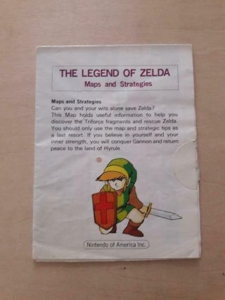Nintendo Nes Legend Of Zelda Maps And Strategies Video Game Poster Rare