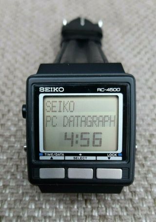 Seiko Rc - 4500 Pc - Datagraph - Rare Vintage Digital " Space Shuttle " Watch