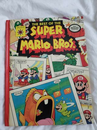 Rare Book: 1990 The Best Of Mario Bros Valiant Mallard Hardcover Comics