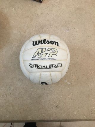 Wilson Official Beach Leather Volleyball Avp Rare Old Style
