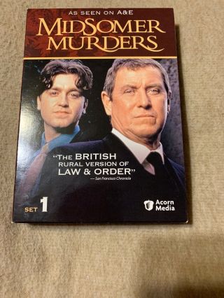 Midsomer Murders Set 1 Dvd 3 - Disc Boxed Set A&e,  Rare