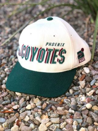 Rare Vtg 90s Phoenix Coyotes Wool Blend Sports Specialties Center Ice Hockey Hat