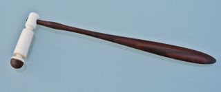 Antique Rare Luxury Reflex Hammer Exotic Wood Handle,  19.  C