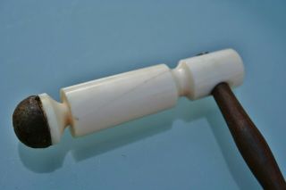 Antique Rare Luxury Reflex Hammer Exotic Wood Handle,  19.  c 2