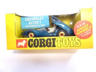 Corgi Toys 347 Chevrolet Astro 1 Experimental Car Rare Red Spot Old Stock