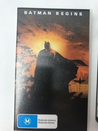 Batman Begins (vhs) - 2005 Rare Australian Release Wb /dc Comics