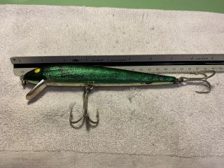 Cordell 7” Redfin Green Natural Scale Old Fishing Lure 5 2