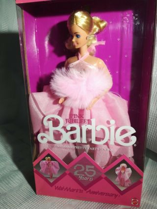 1987 Pink Jubilee Barbie Doll By Mattel Walmart 25th Anniversary 10 Looks
