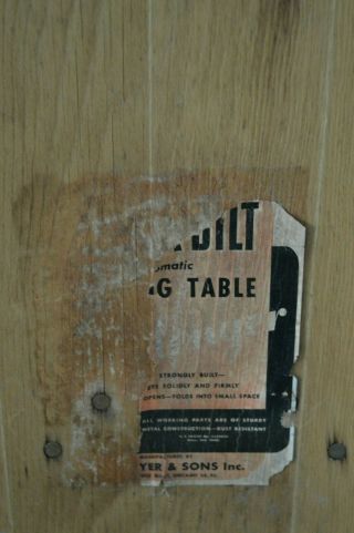 VTG Primitive Folding Wood & Metal Ironing Board 54 