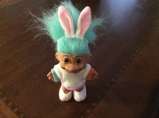 Russ Troll Doll 5 " Easter Bunny / Russ Troll Dolls/ Toys / Vintage Doll Toys