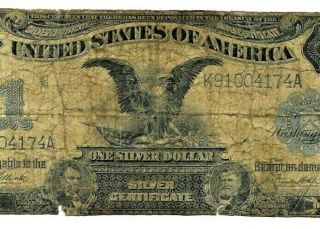 $1 " 1899 " (black Eagle) " Silver Certificate $1 " 1899 " (black Eagle) 1899 Rare