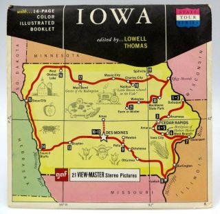 View - Master A540,  Iowa,  State Tour Series,  Version A,  3 Reel Set - Rare