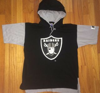 Los Angeles Raiders Vtg 80s 90s Starter Hoodie T Shirt Jersey Oakland Nwa M Rare