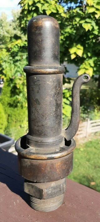 Antique Brass Steam Engine Whistle Gauge Valve By American Steam Gauge & Valve