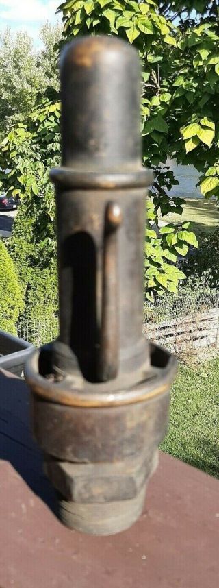 Antique Brass Steam Engine Whistle Gauge Valve by American Steam Gauge & Valve 2