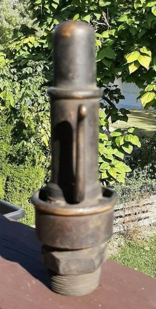 Antique Brass Steam Engine Whistle Gauge Valve by American Steam Gauge & Valve 3