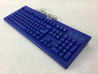 RARE Hot Wheels keyboard USB,  Blue w/Yellow Letters,  SK - 1100U (E), 2