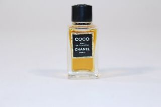 Vtg Rare Coco Chanel Eau De Toilette Miniature Mini Small Sample Size Bottle
