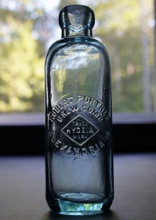 Antique (hutch) Soda Bottle - Robert Portner Brew Comp.  Alexandria Va.
