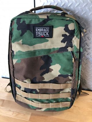 Goruck Rucker 20l Rare V1 Usa Made Woodland M81 Camouflage With Patch