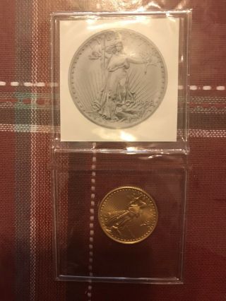 10 Dollar Gold Eagle Coin.  Made Of Real Gold.  Rare