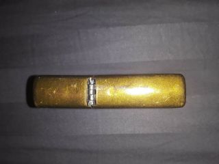 Vintage Zippo Lighter Brass Patent Roman Numerals Rare