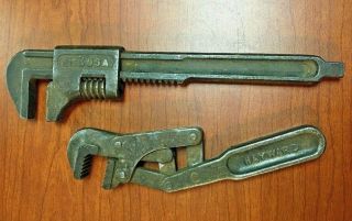 Rare Antique Quick Adjustable Pipe Wrench,  Hayward Plumbing Tool,  Vintage Ford Adj