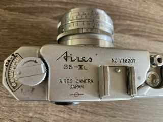 RARE Aires 35 - III L Camera 1:1.  9 F=4.  5cm Made In Japan 3