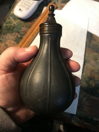 Rare Civil War Hard Rubber With Gutta Percha Top 1860’s Hard To Find Bottle