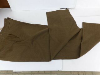 Ww2 Us Army Gi M - 1937 Od Wool Serge Trousers 31 X 33