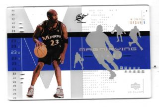 2002 - 03 Ud Glass Basketball Michael Jordan “rare” Oversize Magnifying Glass Sp