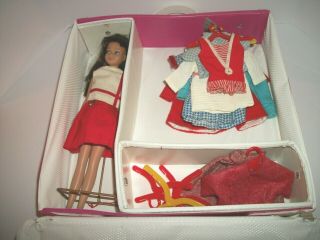 Skipper Doll,  Clothes And Case Barbie 