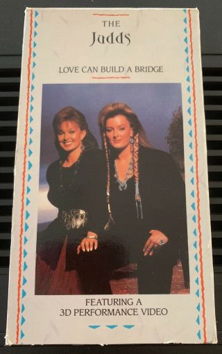 The Judds Love Can Build A Bridge On Vhs With 2 Pairs Of Special 3d Glasses Rare
