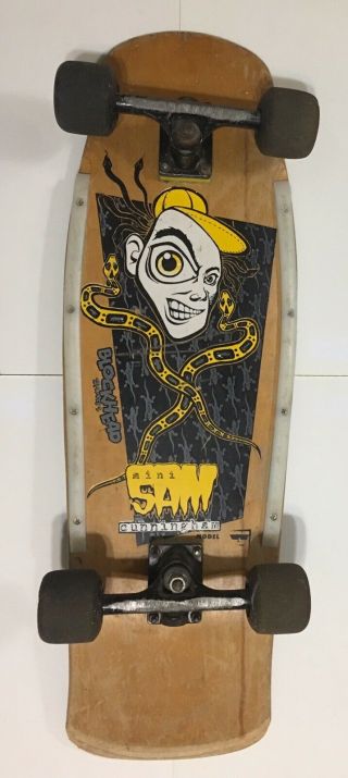 Blockhead Sam Cunningham Evil Eye Mini Vintage Complete Skateboard Rare Vintage