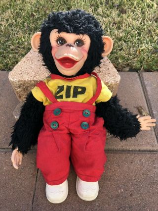 Vintage Rushton Star Creation Zippy The Chimp Doll Zip Monkey Howdy Doody 15”
