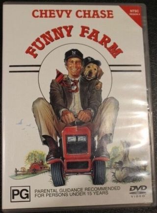 Funny Farm Pal R4 Dvd Rare Oop Deleted Comedy Film Movie Cult Star Chevy Chase