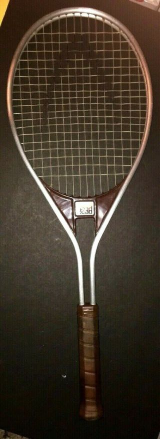Rare Amf Head Edge Aluminum Tennis Racket Racquet Old Vtg Strung 4 3/8,  Cover