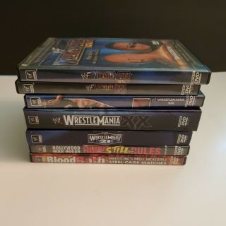 Wwf Wrestlemania X - Seven 17 Rare Dvd 2 - Disc Set Vintage Wwe Including 18 - 21mania