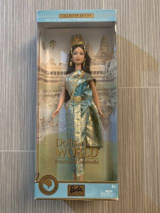 Princess Of Cambodia Barbie Dolls Of The World Mattel 2003 B3460 Nrfb
