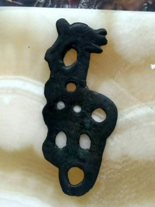 Ancient viking bronze pendant bear amulet 2