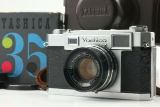 【rare Exc,  】yashica 35 Rangefinder Camera 4.  5cm F1.  9 W/ Box From Japan