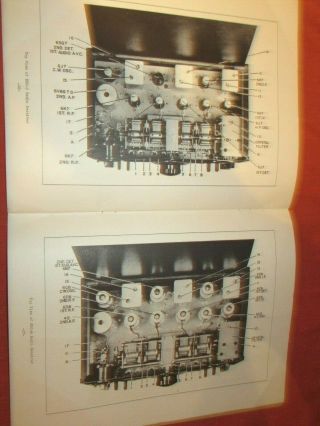 RARE 1940 ' S NATIONAL HRO SERIES COMMUNICATION RECEIVER INSTRUCTION BOOK 3