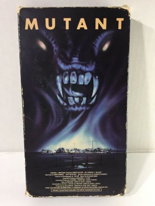 Mutant Vhs 1983 Fvi 85 Vestron Horror Scifi Toxic Waste Mutated Humans Cult Rare