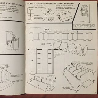 assembly instructions for your BARBIES dream house 1964 2